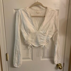 White Long Sleeve Top